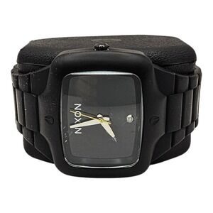 Nixon The Rubber Player Watch‎ RARE Diamond Accent Black/Black Dial